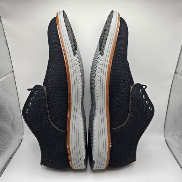 NWOB Men's Johnston‎ & Murphy Upton Knit Wingtip Shoes Black Size 11.5M - Picture 2 of 6